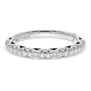 Pavé Diamond Wedding Band, 2.4mm
