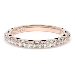 Pavé Diamond Wedding Band, 2.4mm