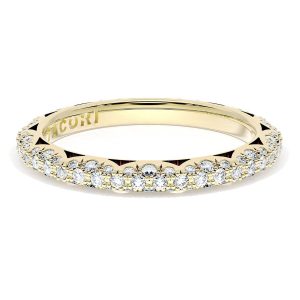 Pavé Diamond Wedding Band, 2.4mm