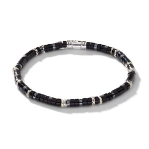Heishi Bracelet, Gemstones, Sterling Silver