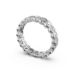 Round Semi-Bezel Eternity Band