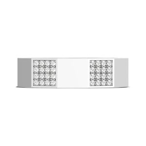 Diamond Faceted - Partial Coverage Wedding Band in High Polish  - 6mm