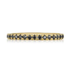 String of Black Diamonds Ring