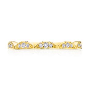 Crescent Crown Ring with Diamond