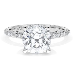 Cushion Bloom Engagement Ring