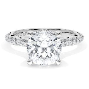 Cushion Bloom Engagement Ring