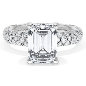 Emerald Bloom Engagement Ring
