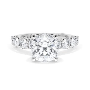 Cushion Solitaire Engagement Ring