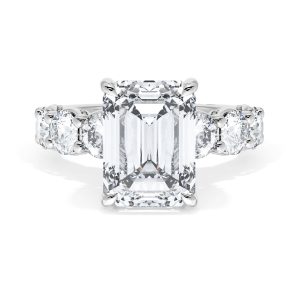 Emerald Solitaire Engagement Ring