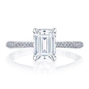 Emerald Solitaire Engagement Ring