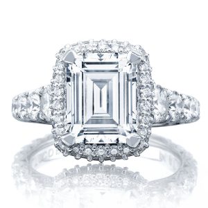 Emerald Bloom Engagement Ring