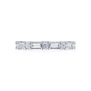 Baguette and Round Diamond Eternity Band