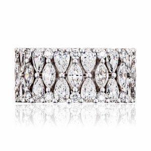 Marquise and Pear Mosaic Band