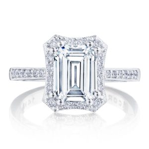 Emerald Bloom Engagement Ring
