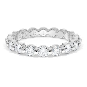 Round Diamond Wedding Band, 3.40mm