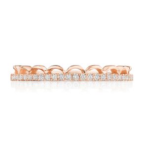 Crescent Crown Ring with Diamond