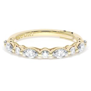 Marquise and Round Diamond Wedding Band, 2.80mm