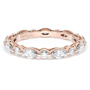 Marquise and Round Diamond Wedding Band, 2.80mm