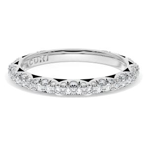 Pavé Diamond Wedding Band, 2.4mm