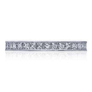 Channel Set Princess Wedding Band