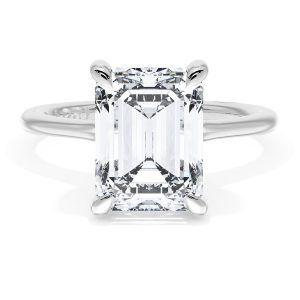 Emerald Solitaire Engagement Ring