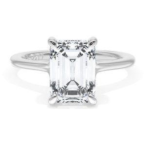 Emerald Solitaire Engagement Ring